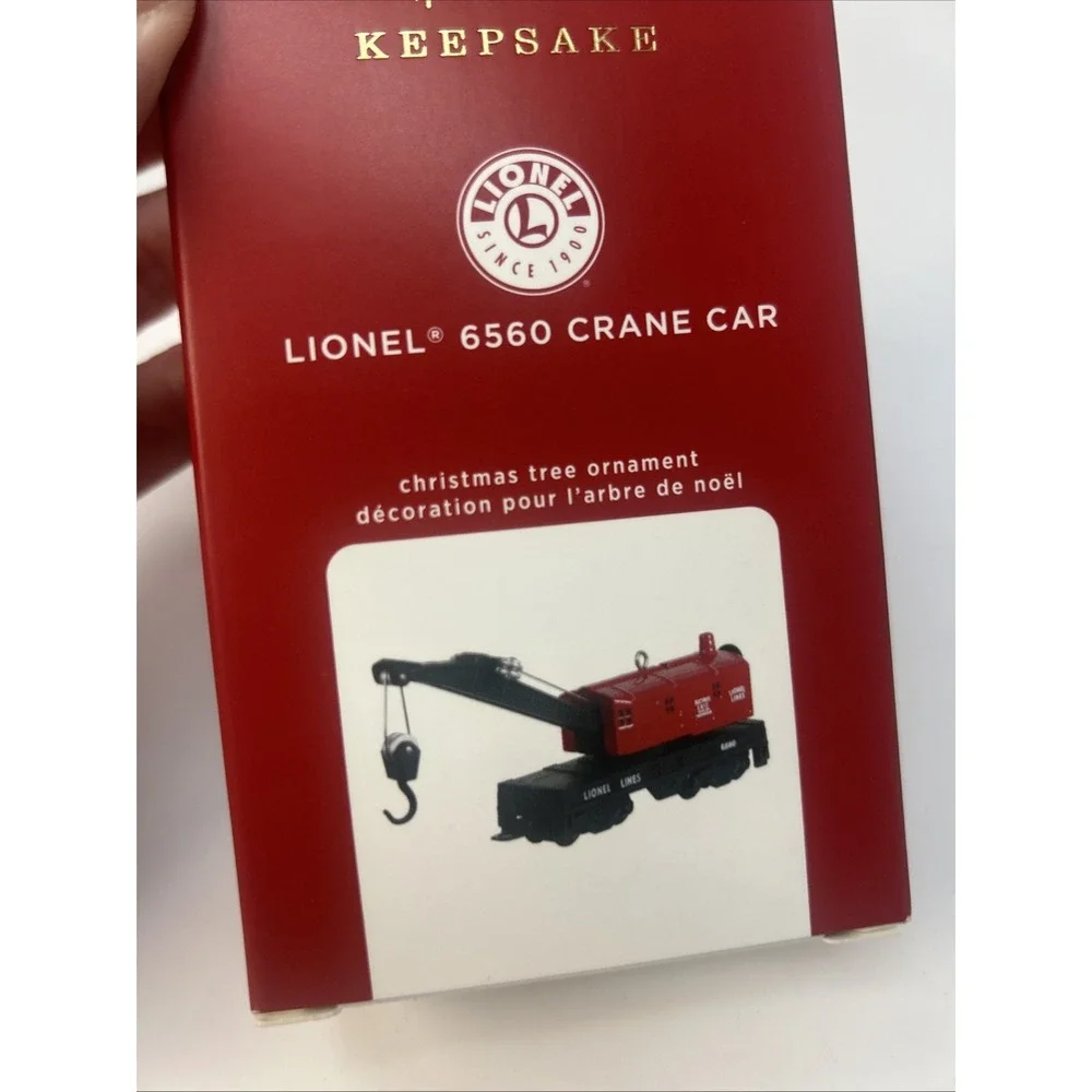 Hallmark Keepsake Lionel Trains Ornament Set GP-9 Diesel Crane Car Work Caboose
